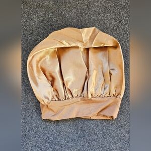 New caramel slik bonnet, hair protection,  anti frizz,  haircare, hair accessori